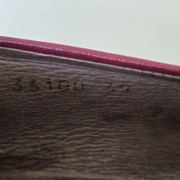 Wonders Fly Classic Leather Wedge Pumps Loafer Burgundy Size 39 Or US 9 - Picture 13 of 16